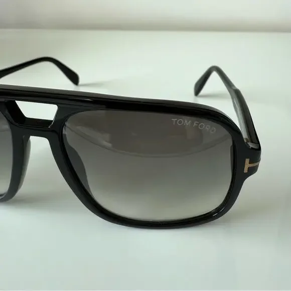 Tom Ford Falconer-02 TF884 01B Sunglasses Authentic